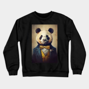 Mr Dapper Panda Bear Crewneck Sweatshirt